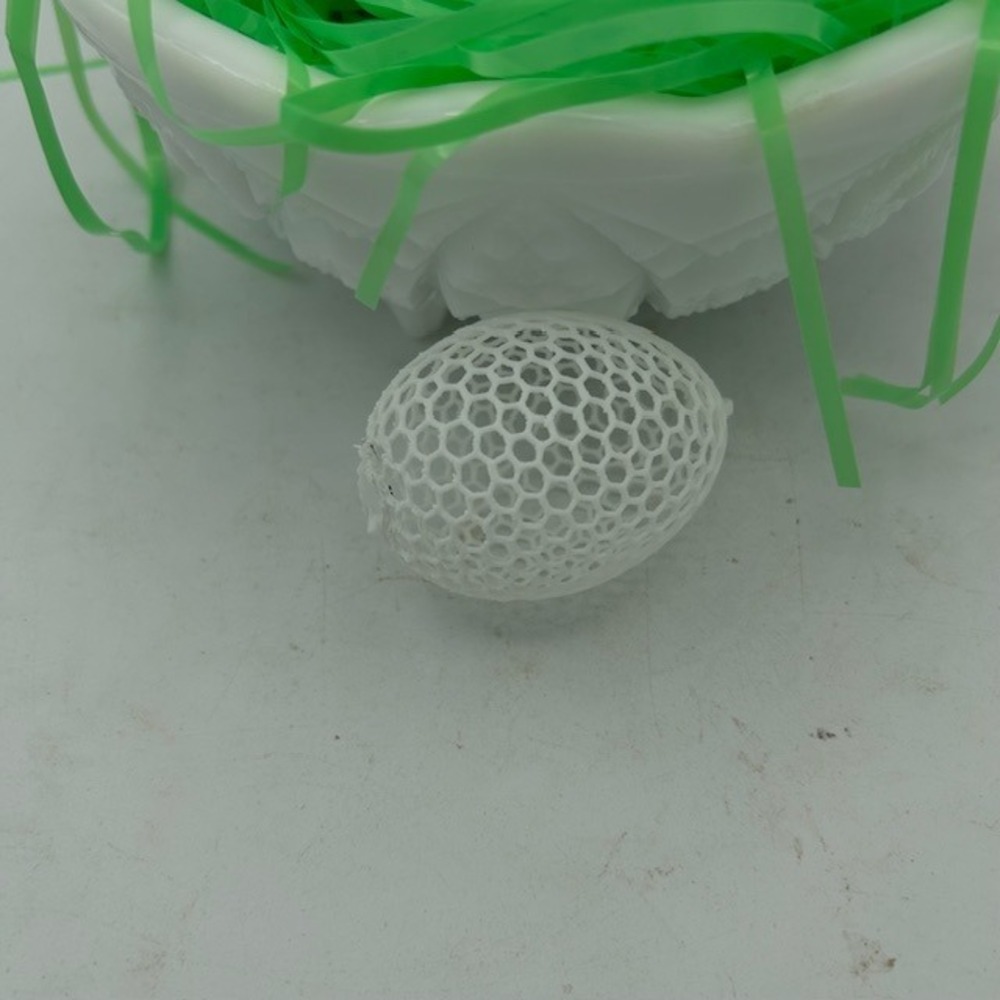Decorative Easter Egg Colorful Unique Basket Filler Spring Tree 1‎ Dozen White